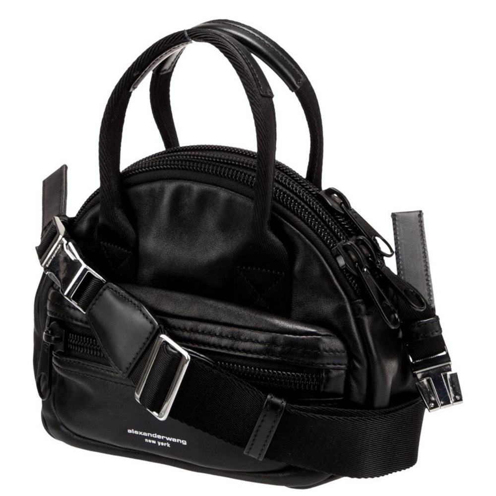 Alexander Wang black leather shoulder bag